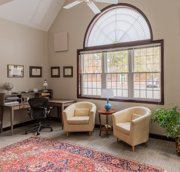 Dr. Patrica Gorman conducts couples therapy retreats in her Amherst, Massachusetts office.